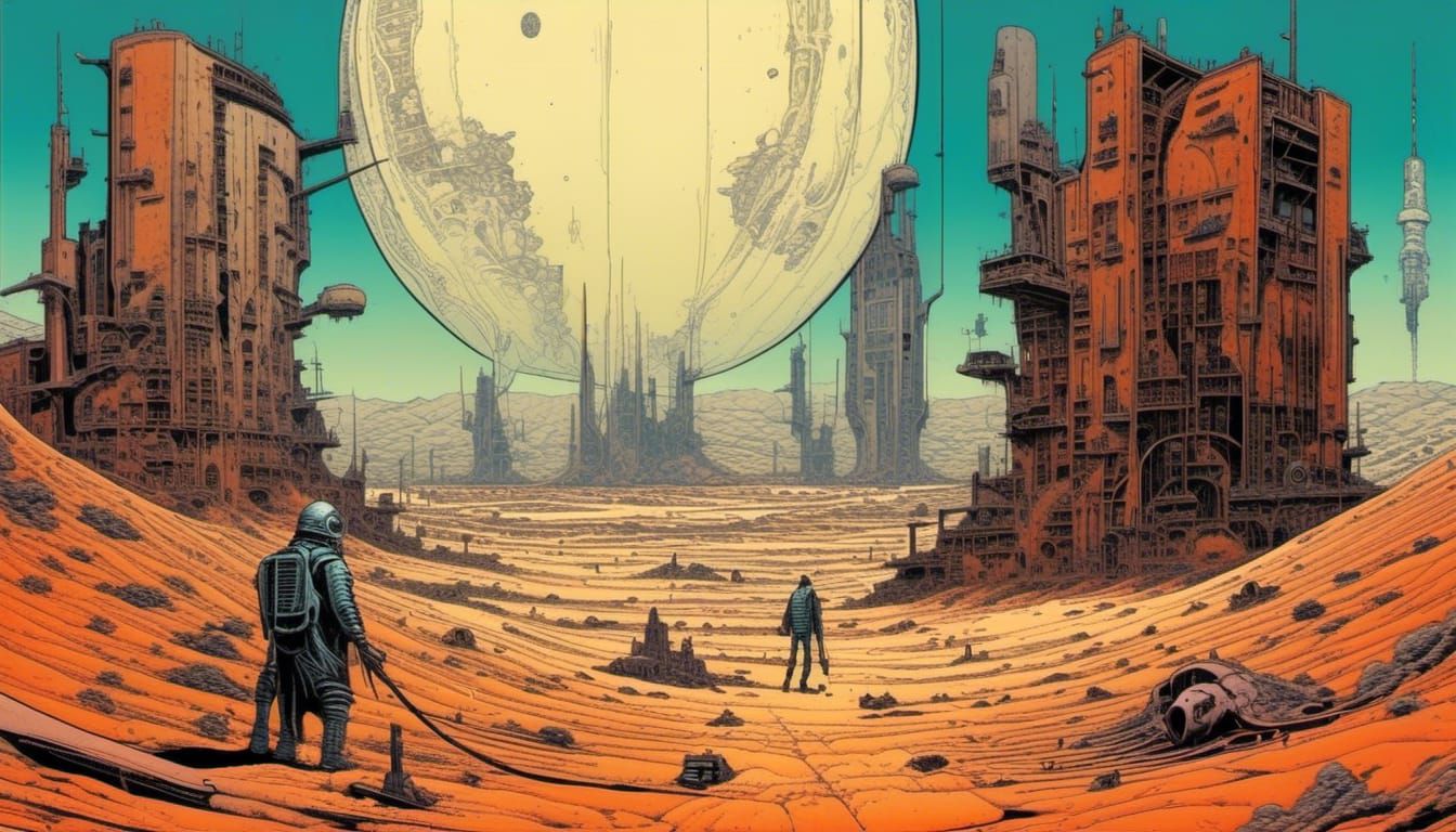 "Absurd" epic Absurd cosmic retro sci-fi mercenary action ma...
