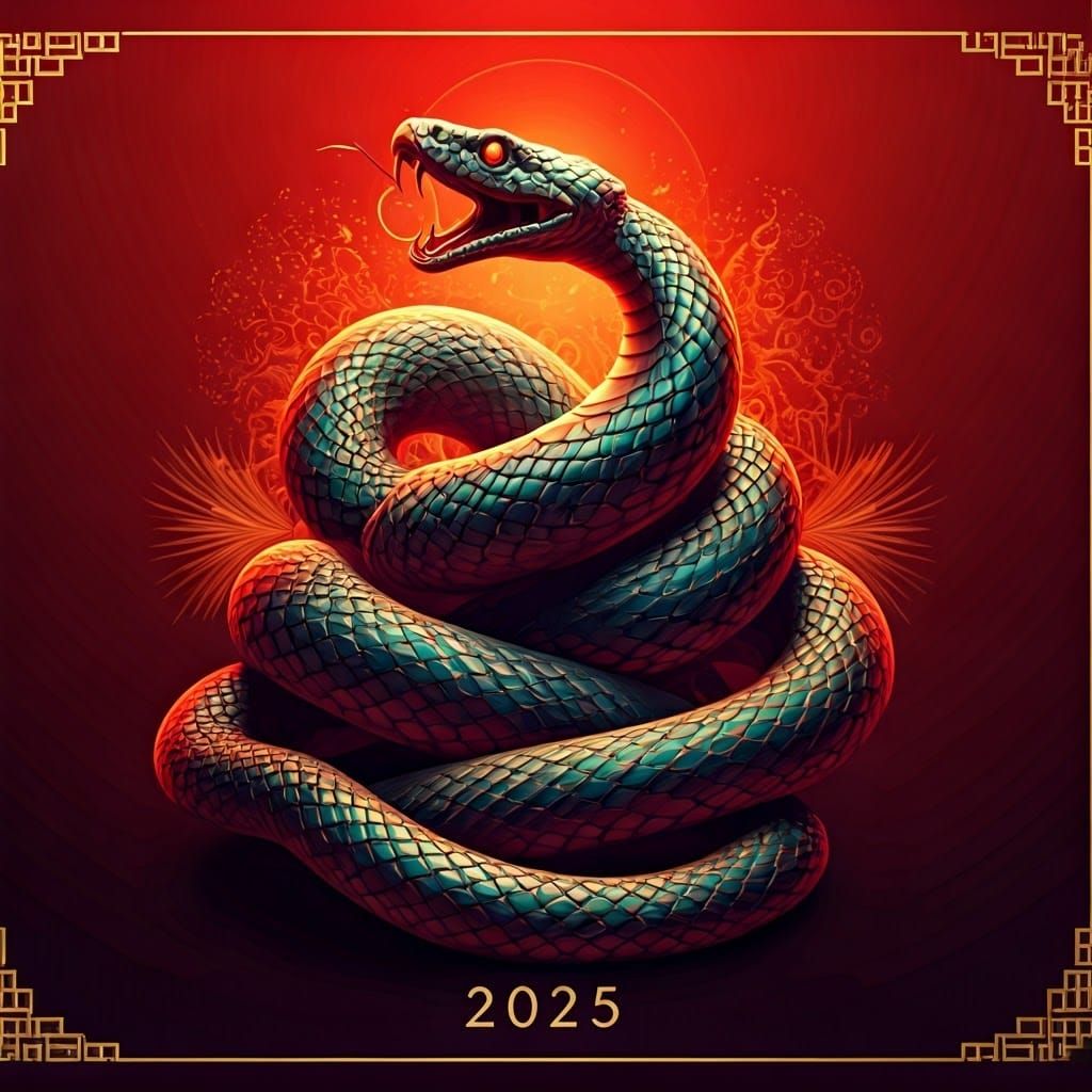 2025, year of the snake  by @JMO
