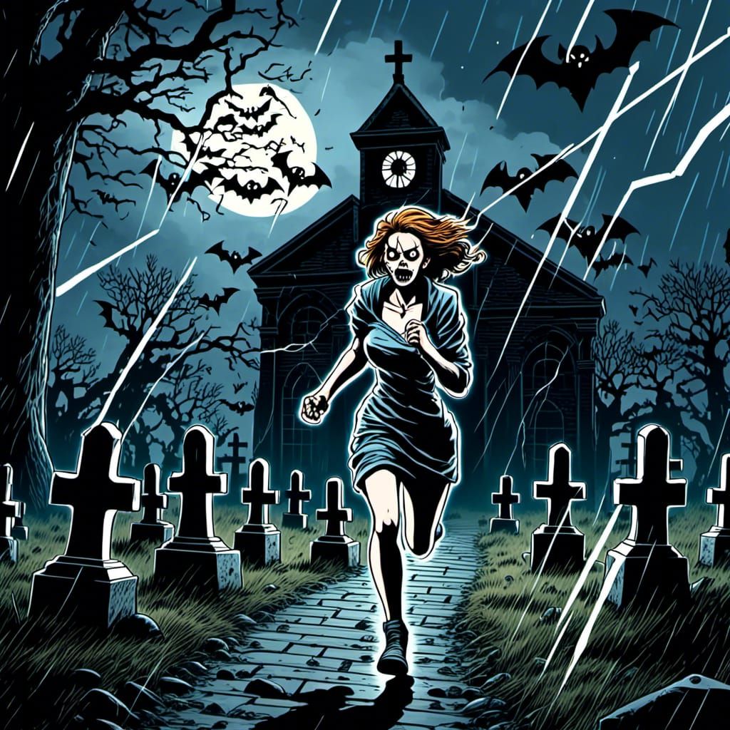 She's a Zombie AI Generated Artwork NightCafe Creator