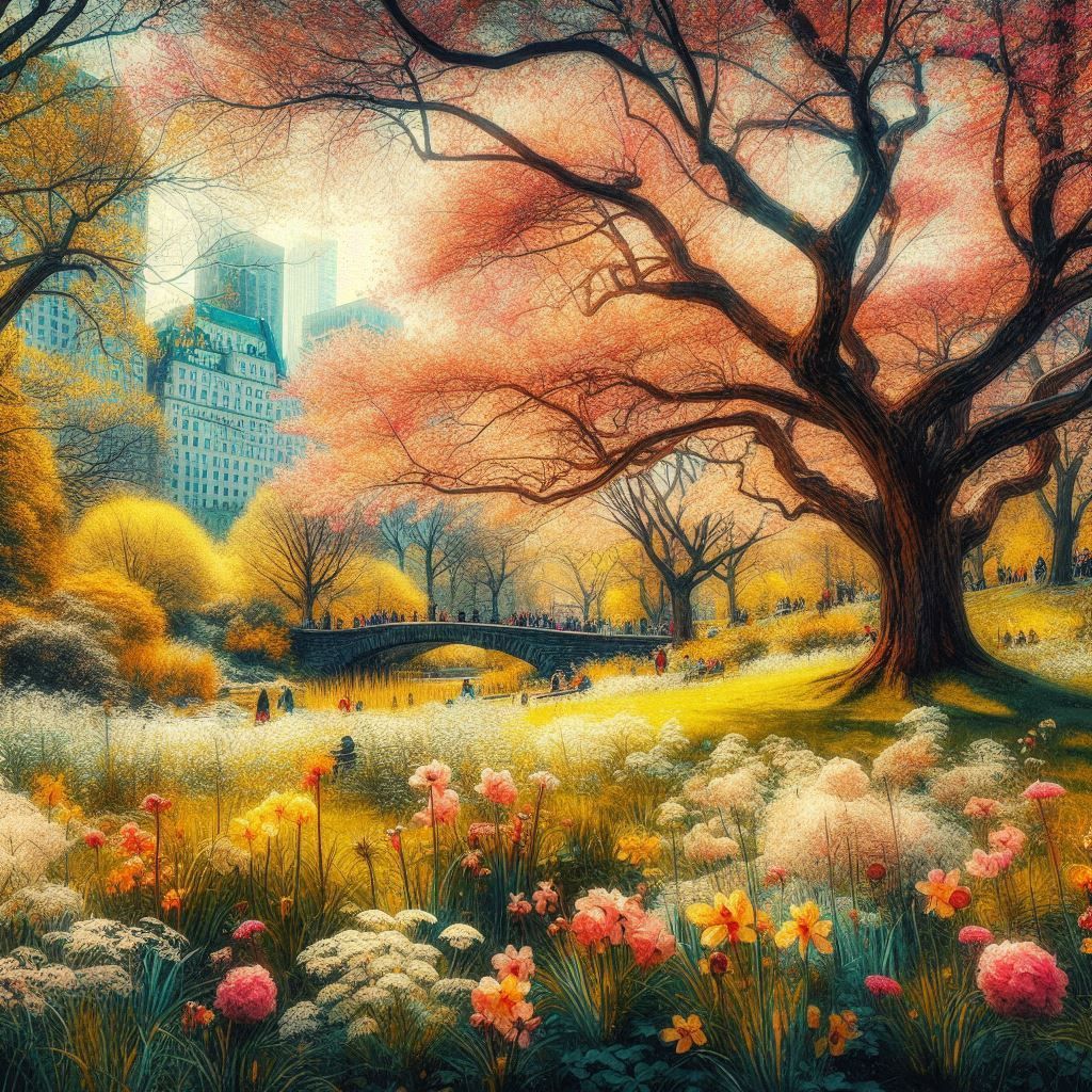 springtime in New York, Cetral Park  by @Angelika