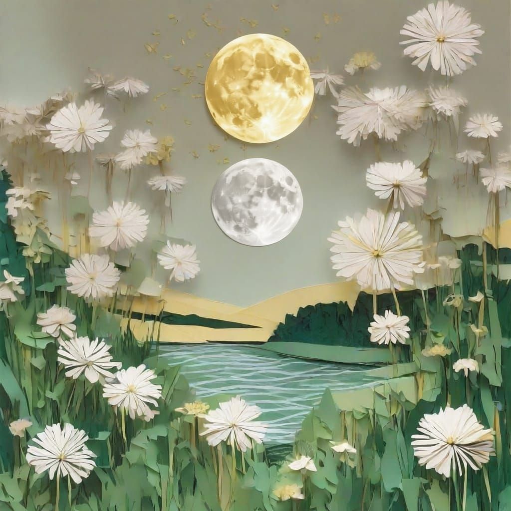 The side of the river.