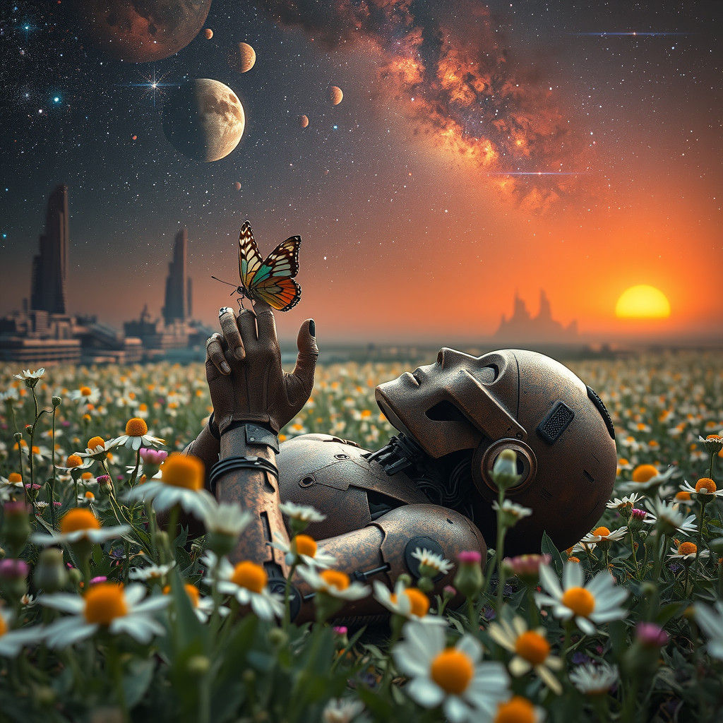 Dying Sun  by @AdvanceBegginerAIGenerator