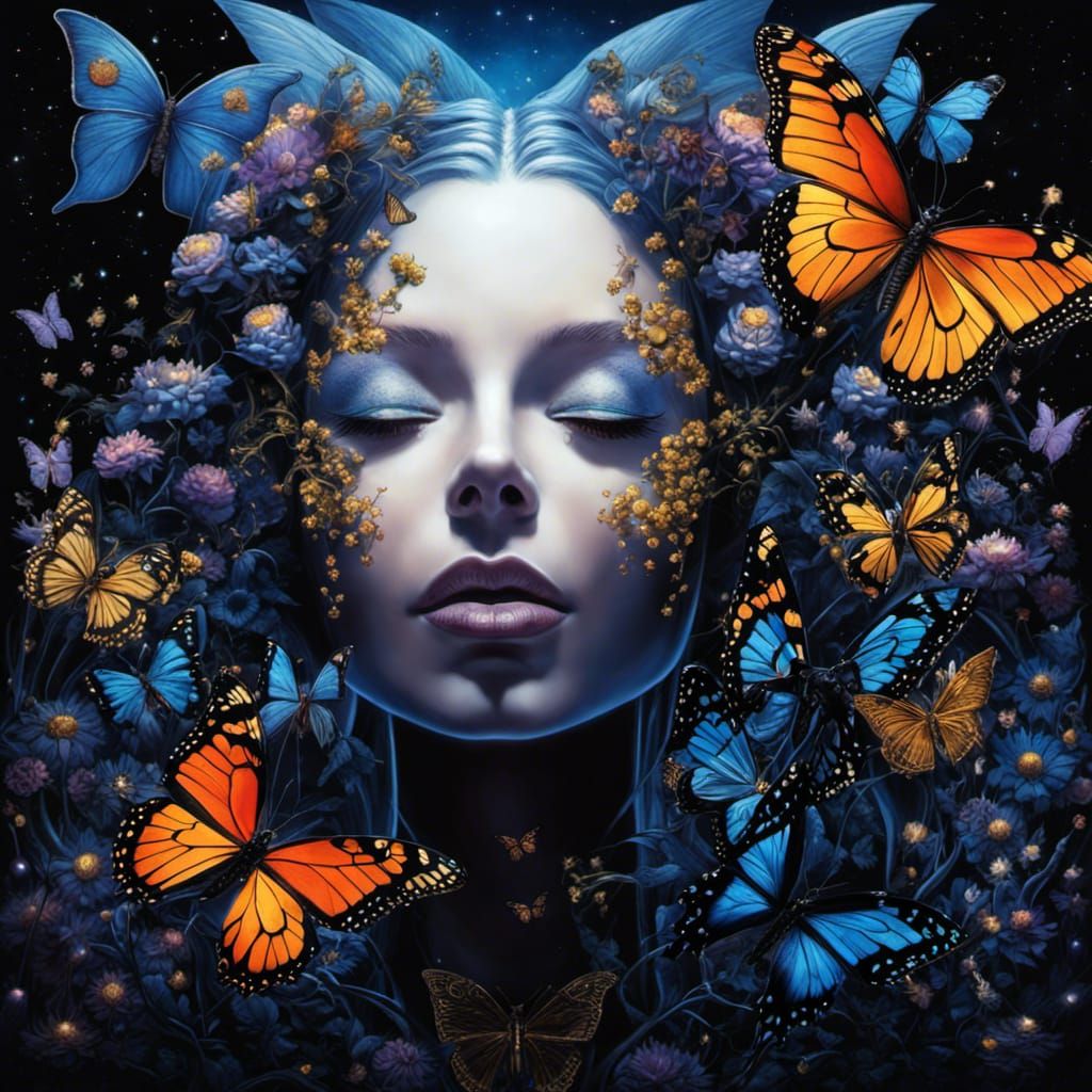 Butterfly Goddess - Ai Generated Artwork - Nightcafe Creator