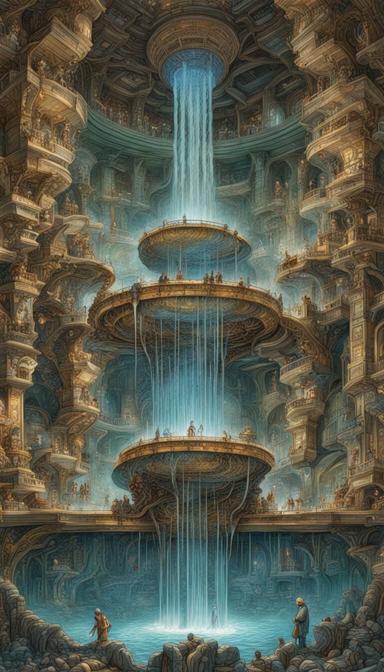 The great underground fountains of Nihil  by @Zepp