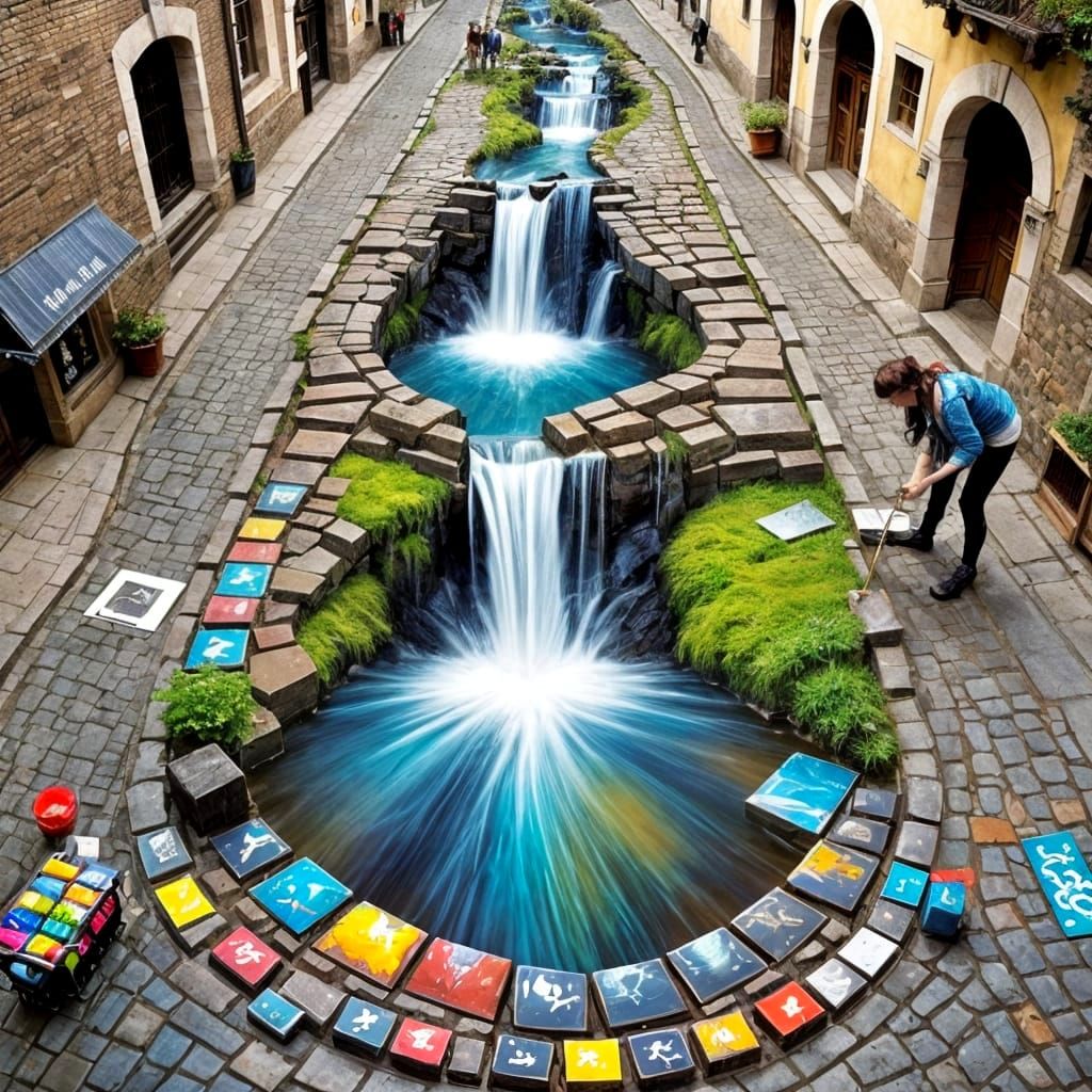 Finishing street art  by @Babel