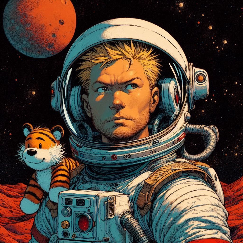 Spaceman Spiff has realised his dream