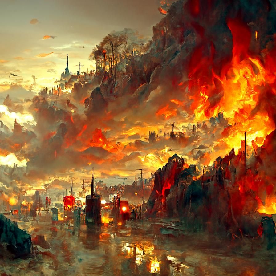 Coherent City Fire  by @Gokiburi