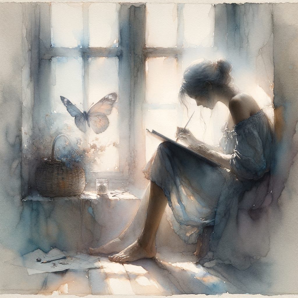 Morning Sketch  by @Zabrie