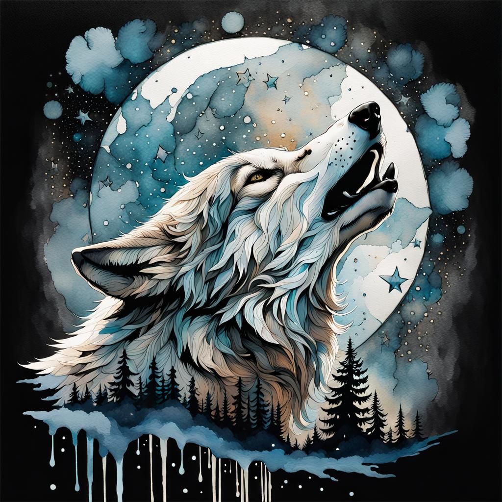 The Wolf Moon  by @Elaine AJ