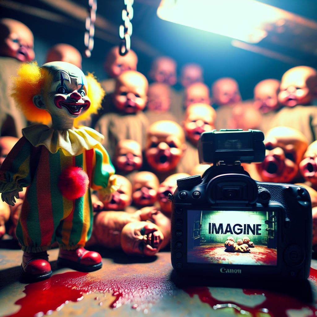 I asked for creepy clown nesting dolls. I got... This. 😳