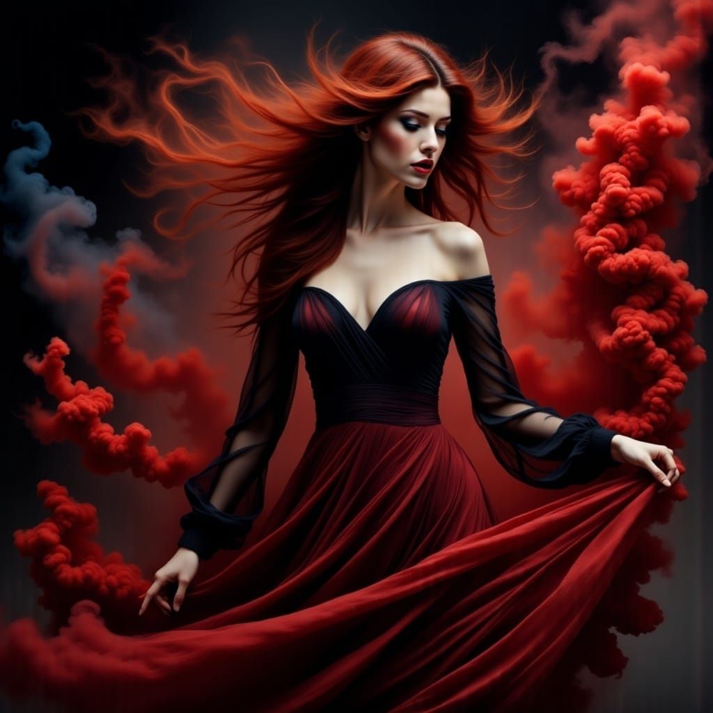 <lora:ColorSmokeFlux:1.0>  