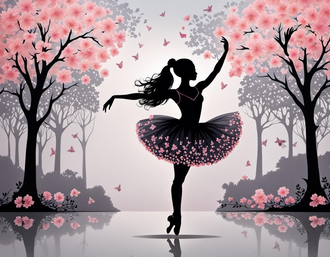 Ballerina Silhouette  by @Chikiwi Creations