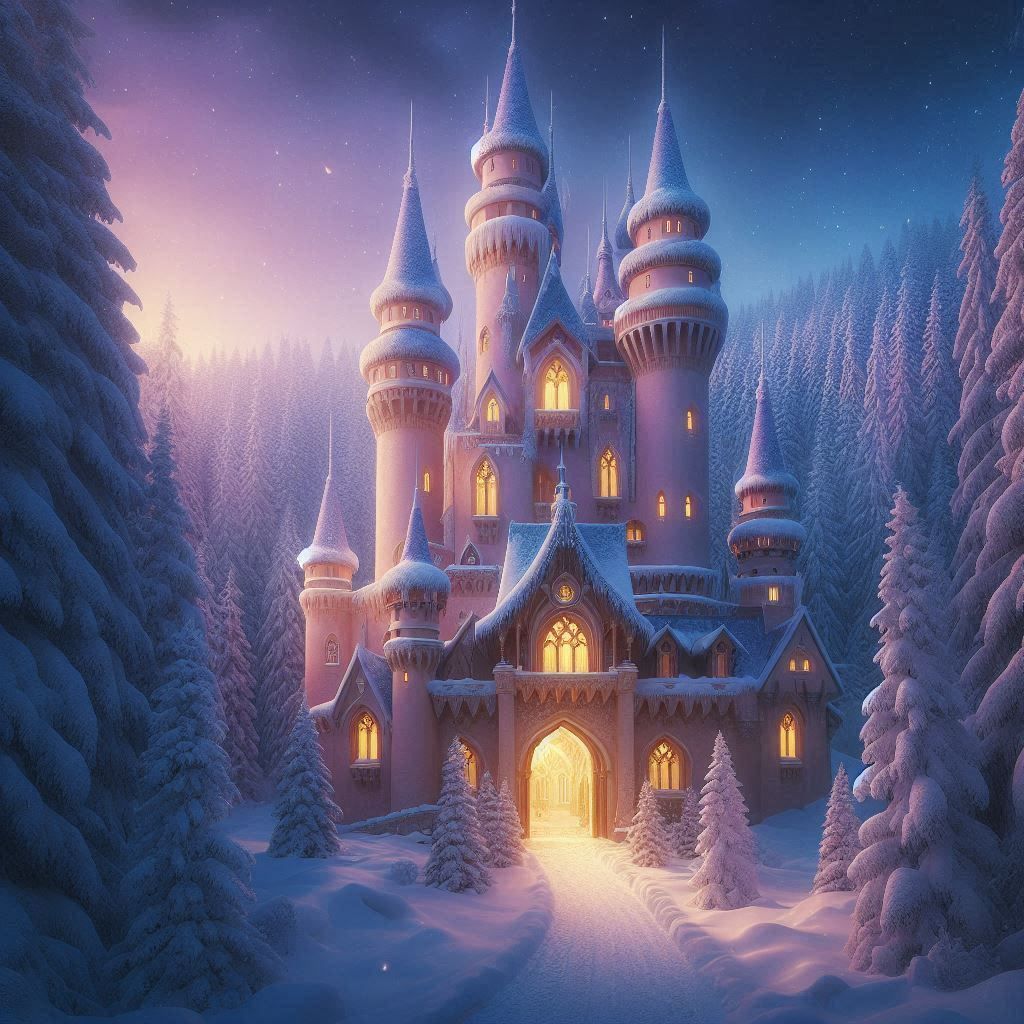 Snow kingdom castle