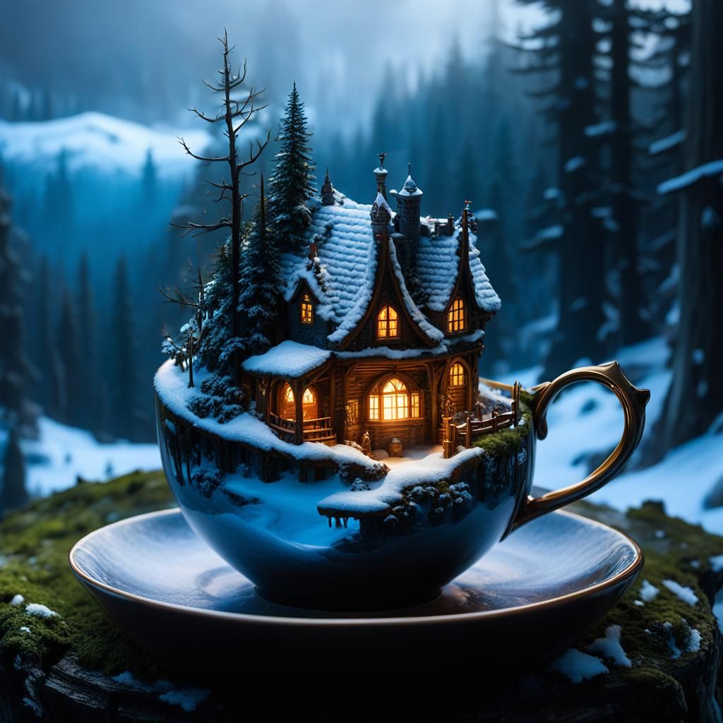 Tea Cup Cabin  by @Rosie
