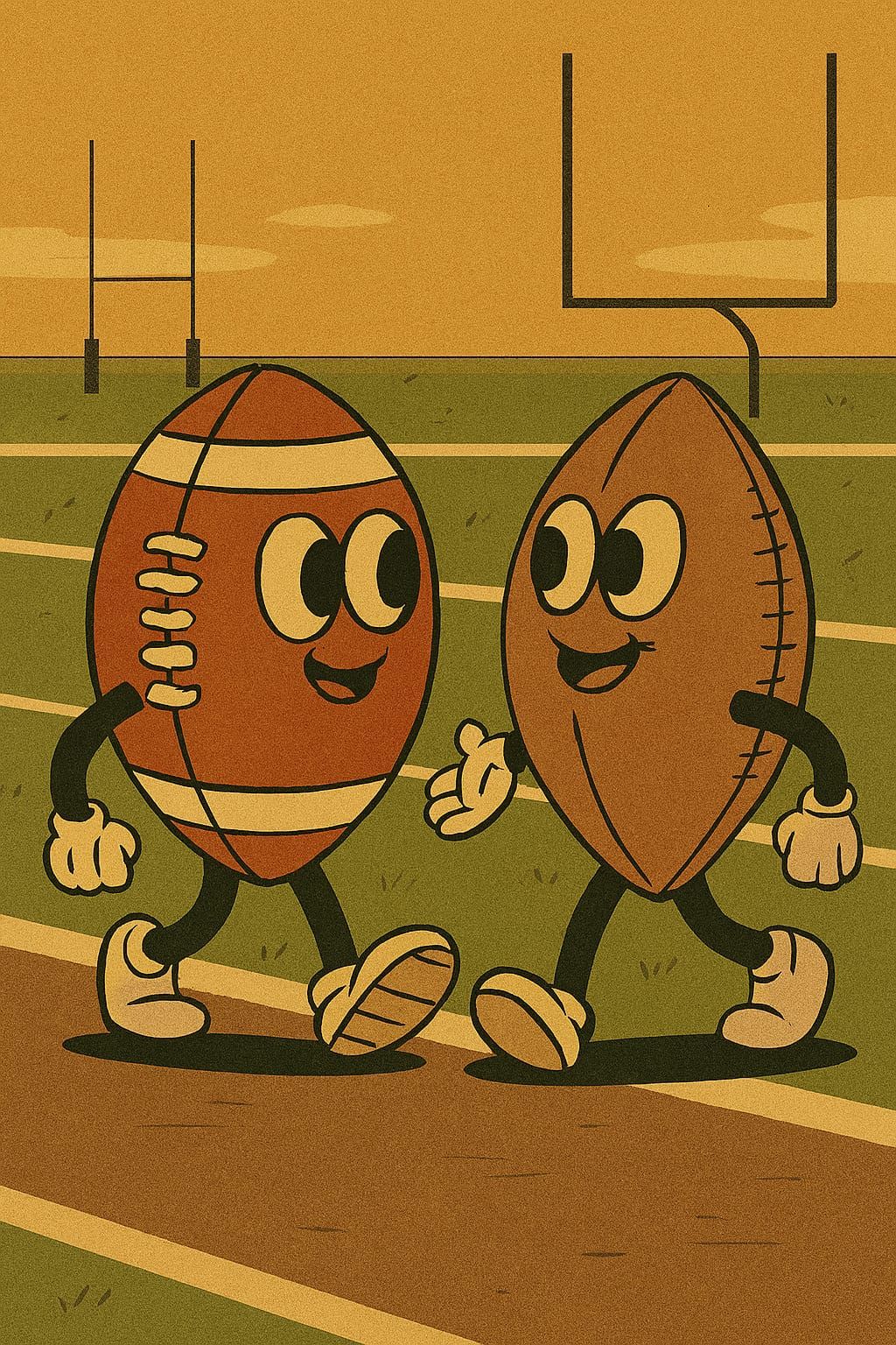 "You're more interesting than those boring ROUND balls." (qu...