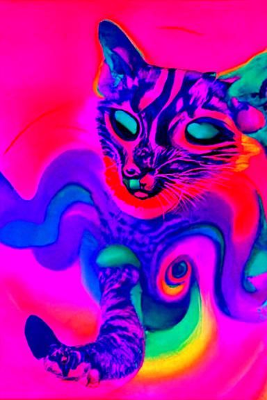 Psychedelic Cat