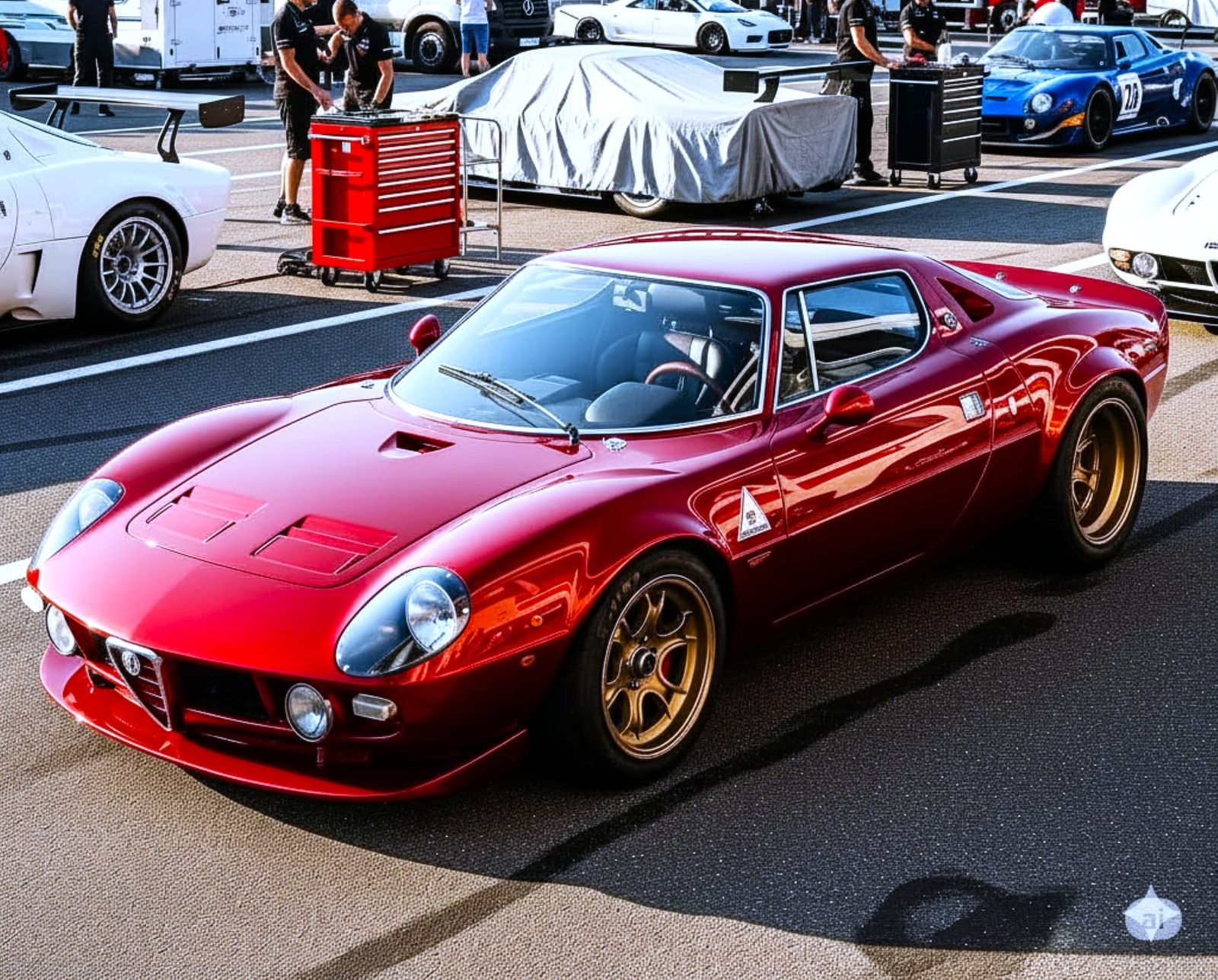 Alfa Romeo Sports Car Concept, Deep Ruby Red