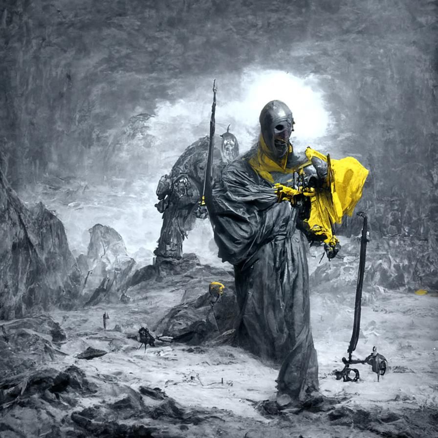 Born of the wastes, the Revenant prays