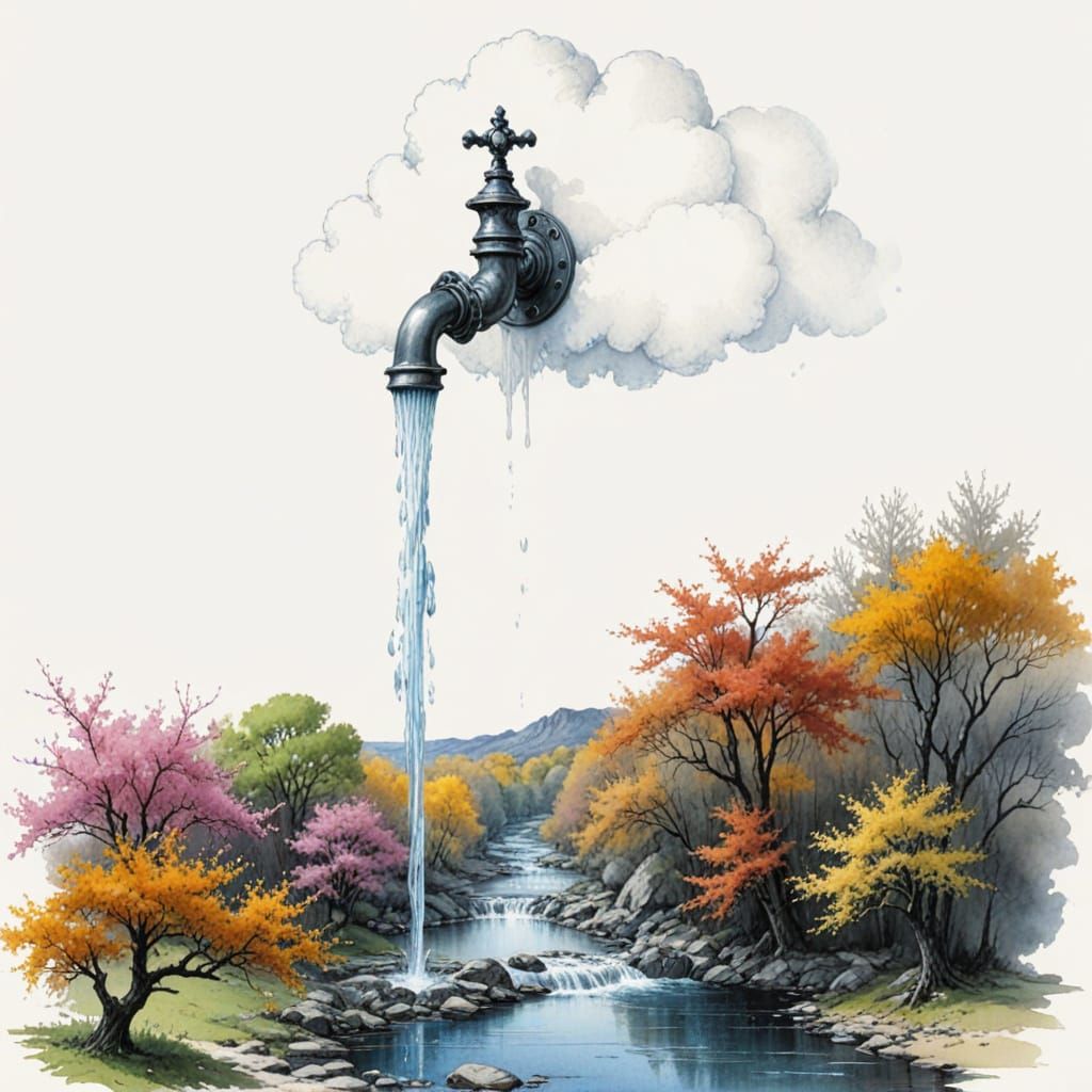 Waterfall  by @atpollard