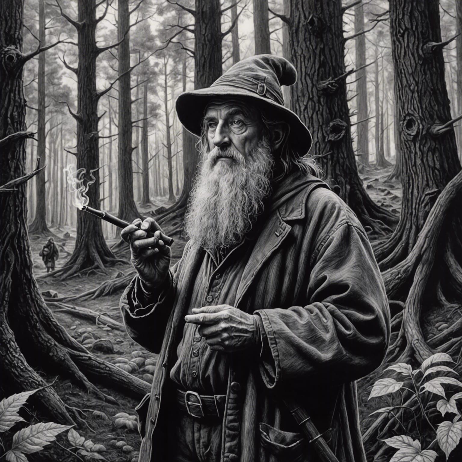 Wandering around a forest pondering the events of the univer...