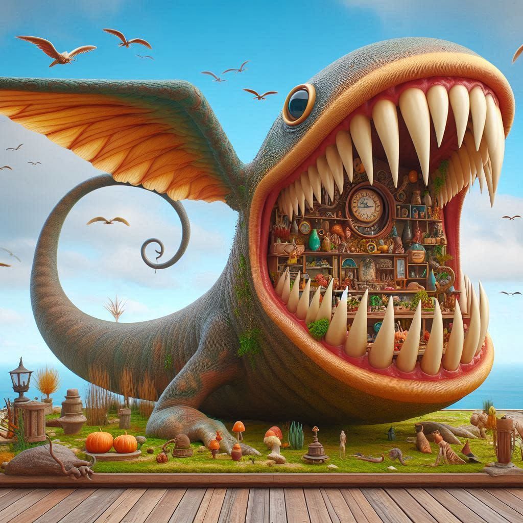 Kitchen trap monster