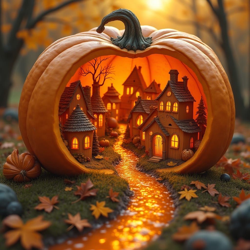 pumpkin town  by @See