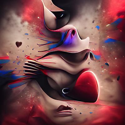 AI Art: Heart-to-Heart by @Zer0Fleet