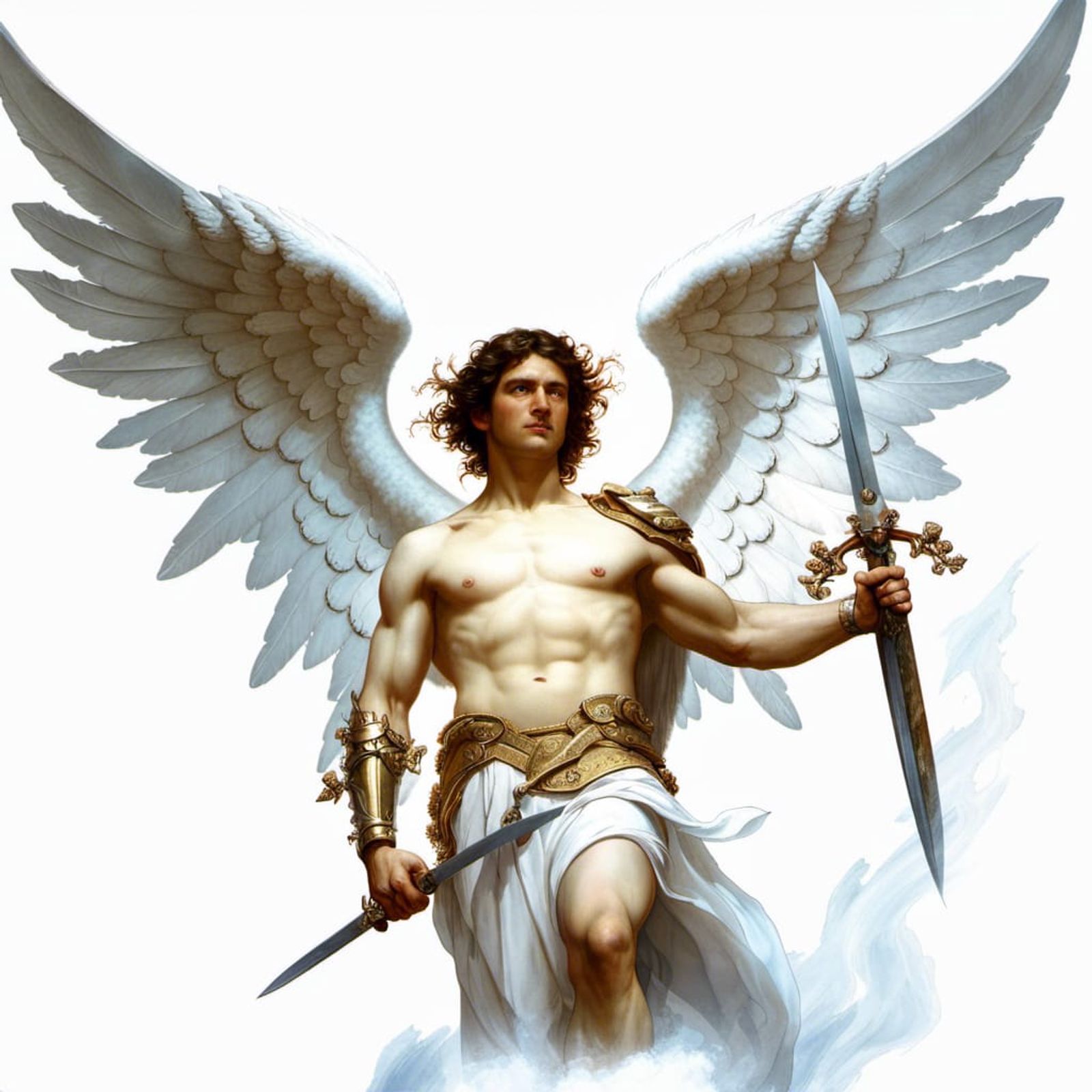 male angel warrior armor