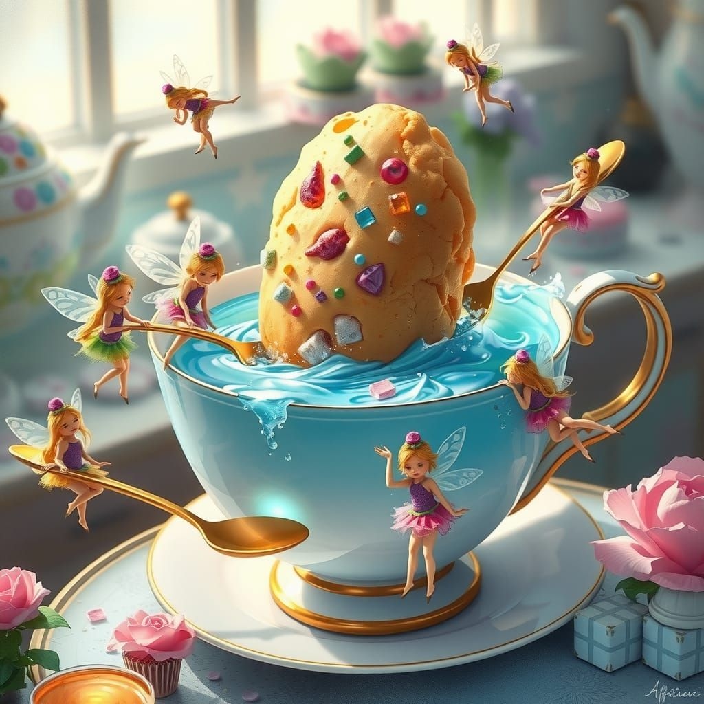 Whimsical Fairy Tea Party in a Teacup