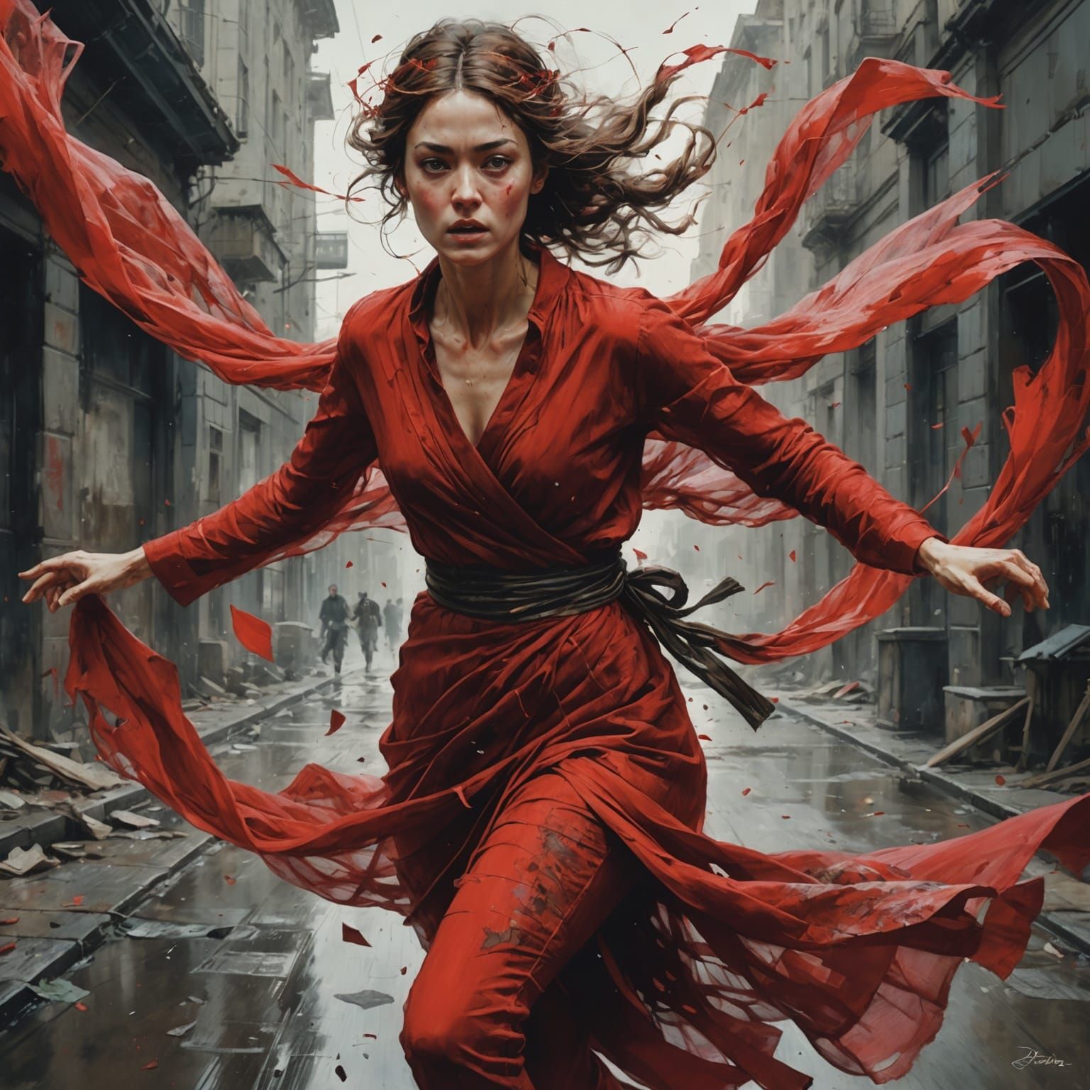 running away