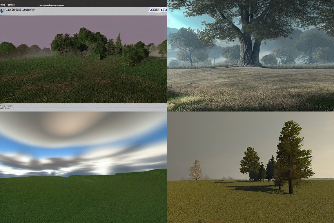 Landscape rendered with formZ