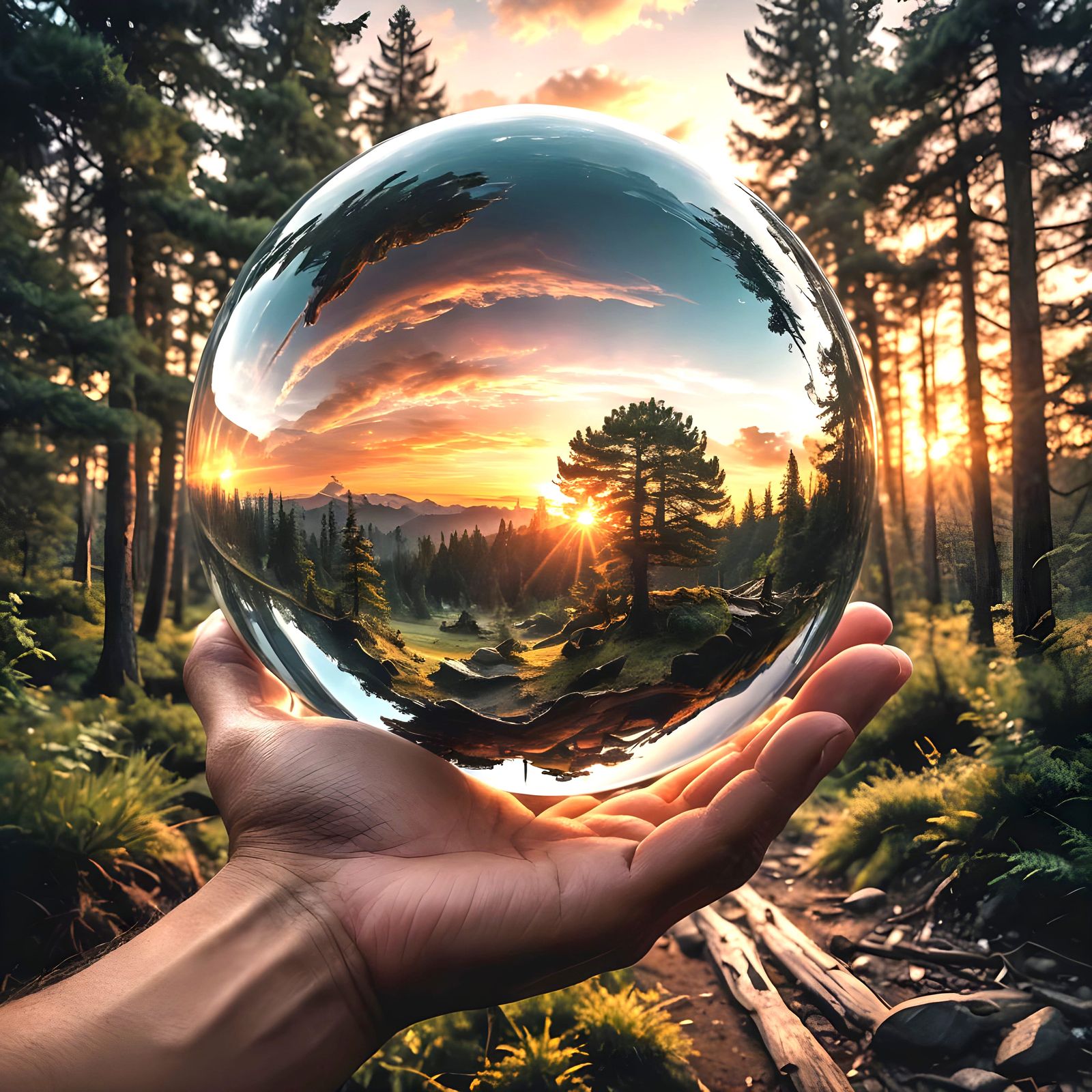 sunset sphere   by @Floe Joe 