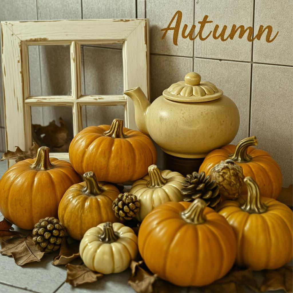 Rustic Autumn Kitchen Set.