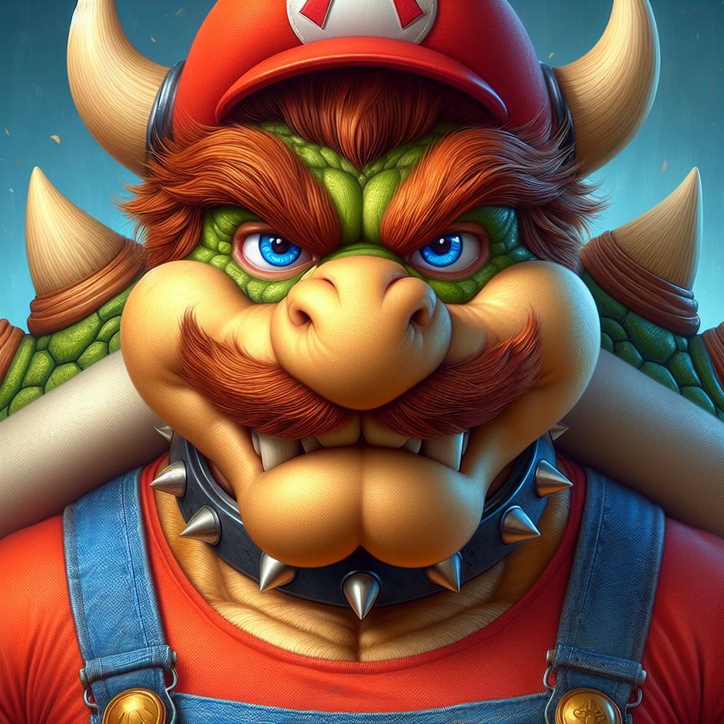 Bowser into Super Mario