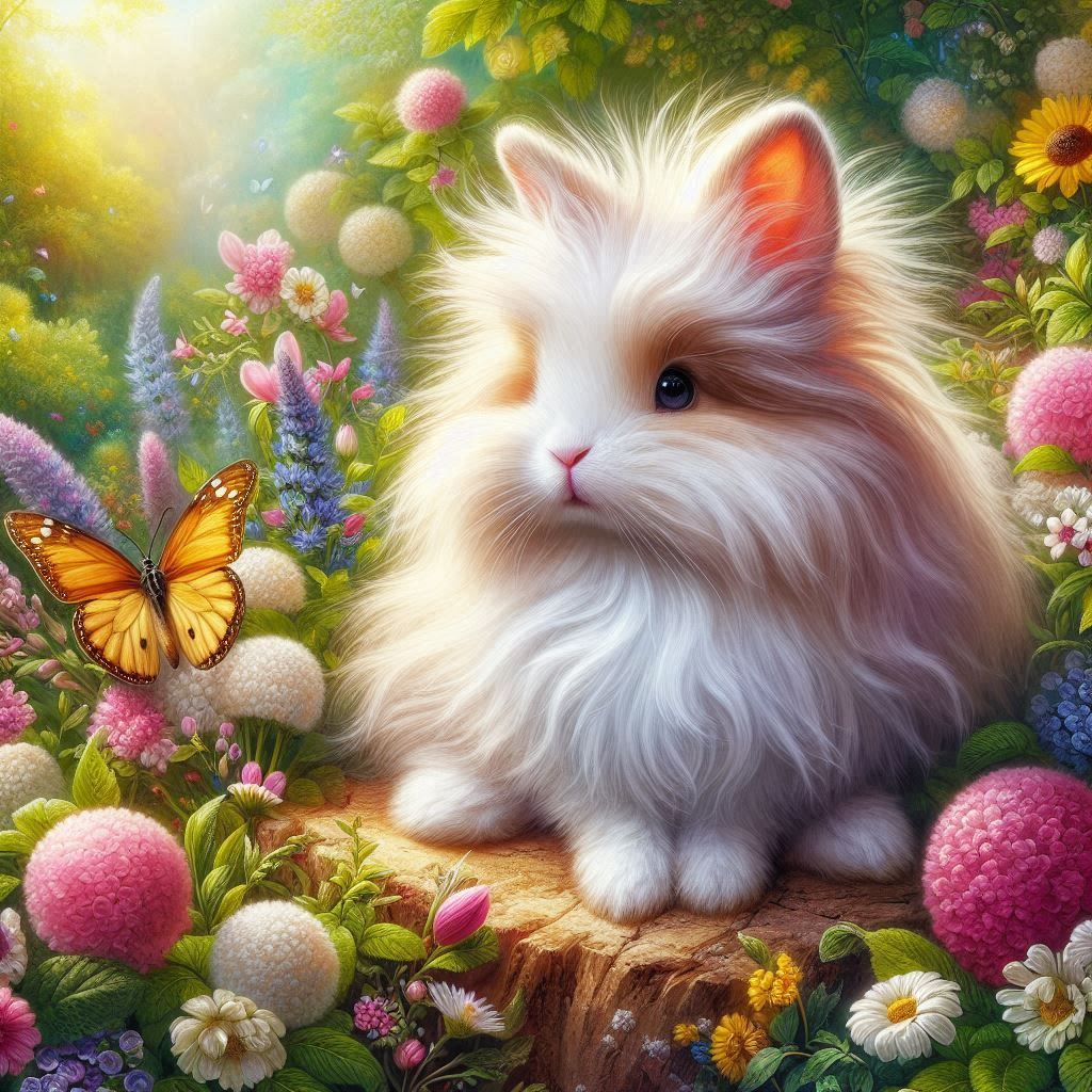 Lionhead Rabbit  by @Alicia Hopkins