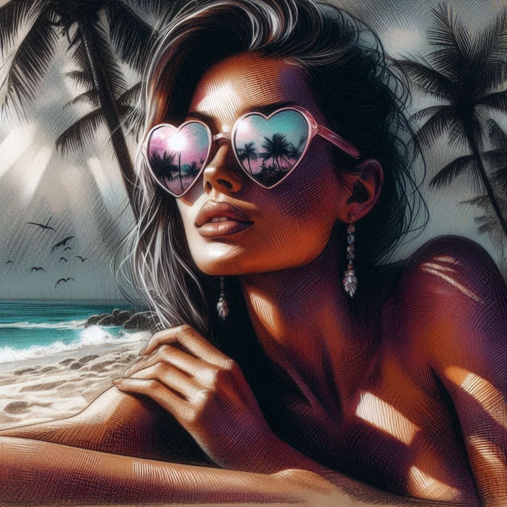 heart shaped sunglasses