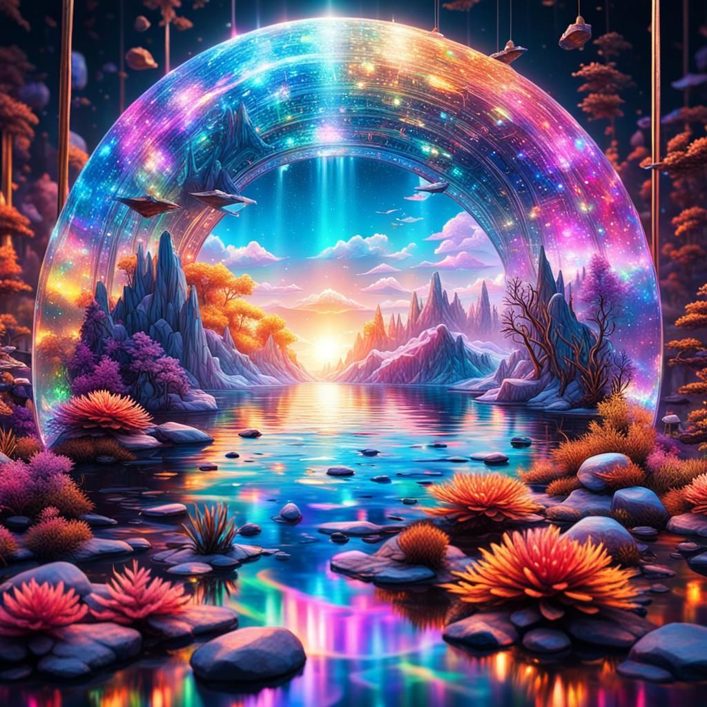 Rainbow Land🌈 AI Generated Artwork NightCafe Creator