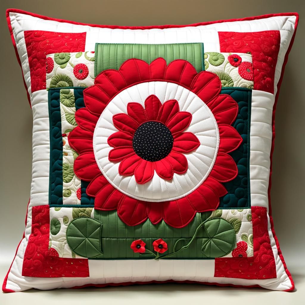 POPPY PILLOWS - AI Generated Artwork - NightCafe Creator