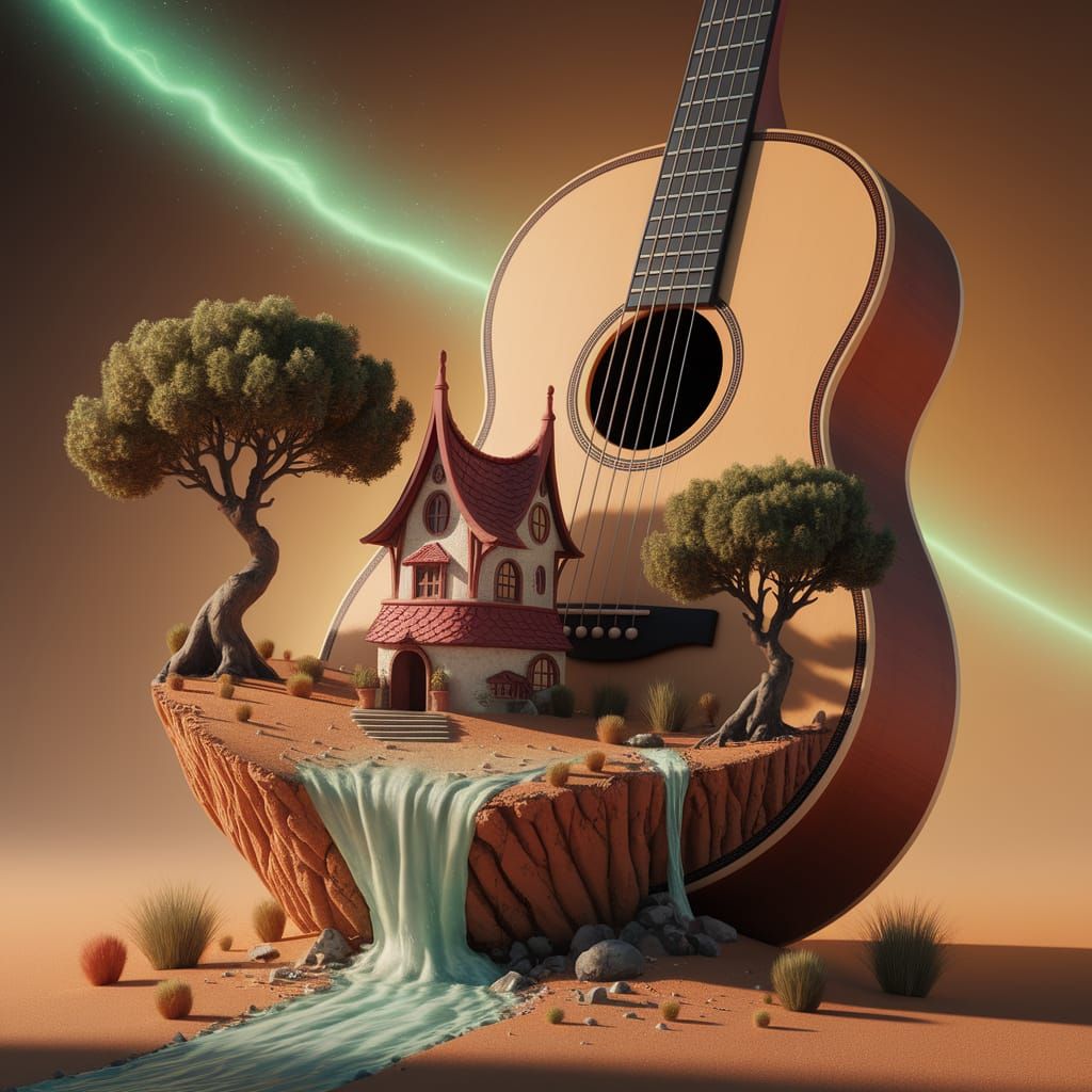 Dreamlike, surreal landscape   by @Nomis