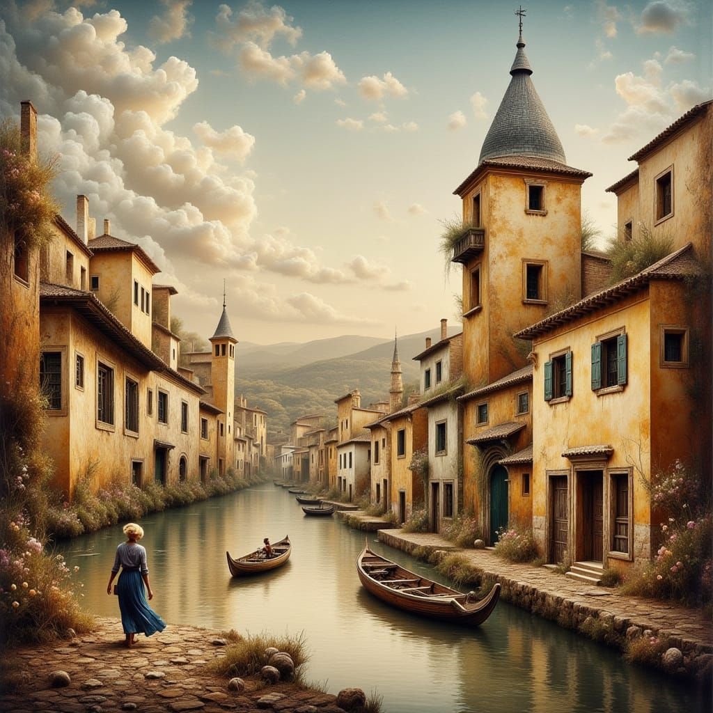 In my poem there is a street, woman fishmonger cry and boats waiting.  by @Old saylor