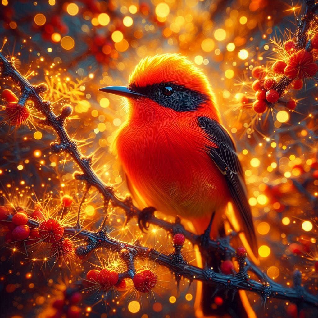 Vermillion flycatcher