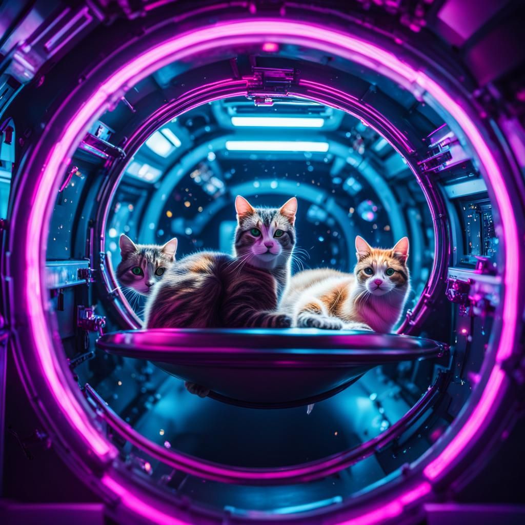 cats-in-space-ai-generated-artwork-nightcafe-creator