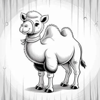 Pencil Sketch of a Camel (2 Pics)