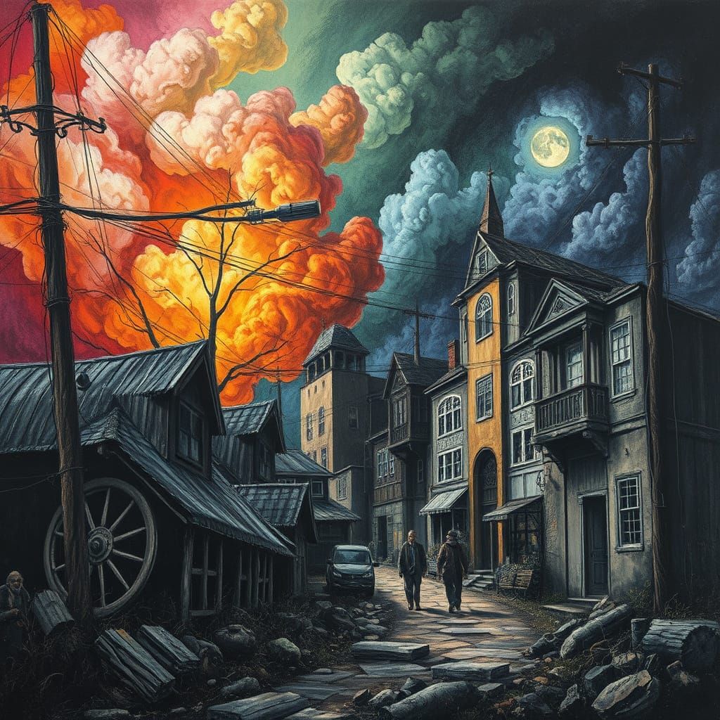 Under ominous clouds  by @undefined