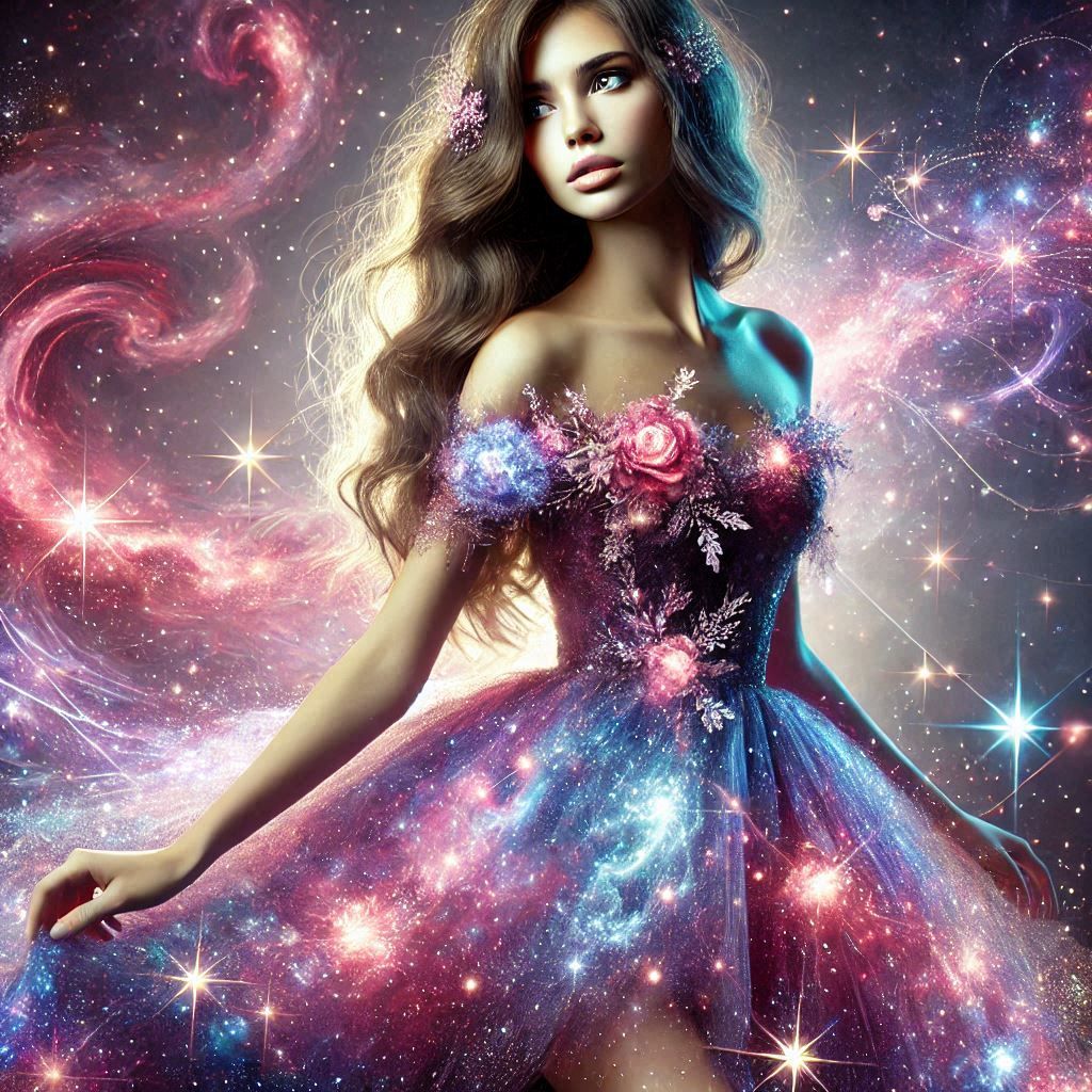 of dresses and stars and roses