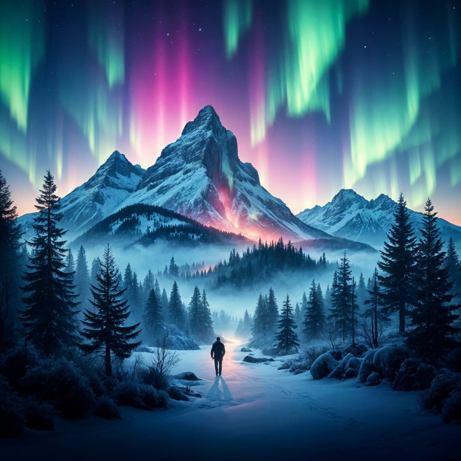 Aurora borealis  by @Kfrdx