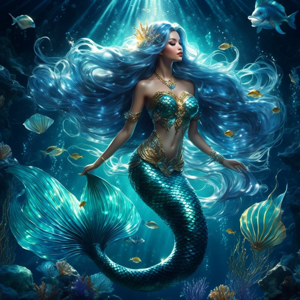 <lora:Mermaid Portrait:1.0>