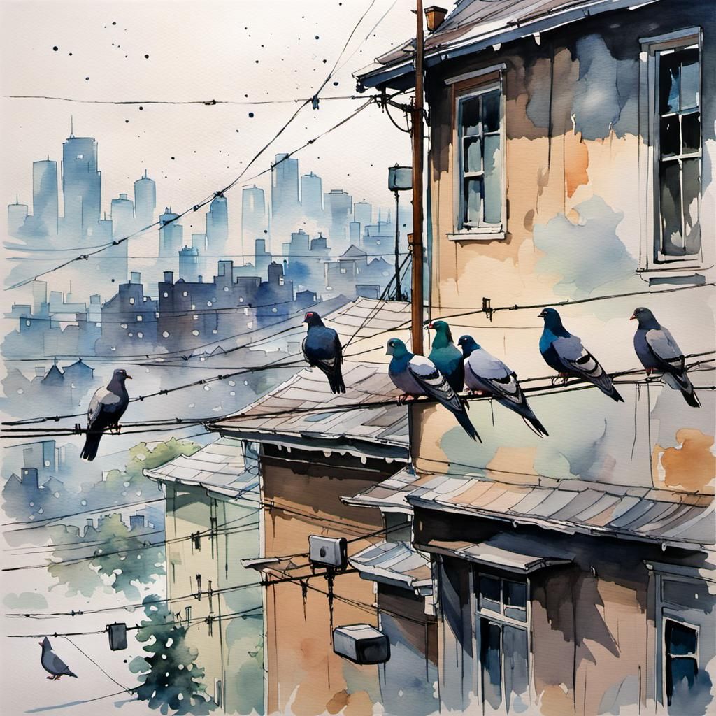 City Birds  by @Chief_Runs-with-scissors
