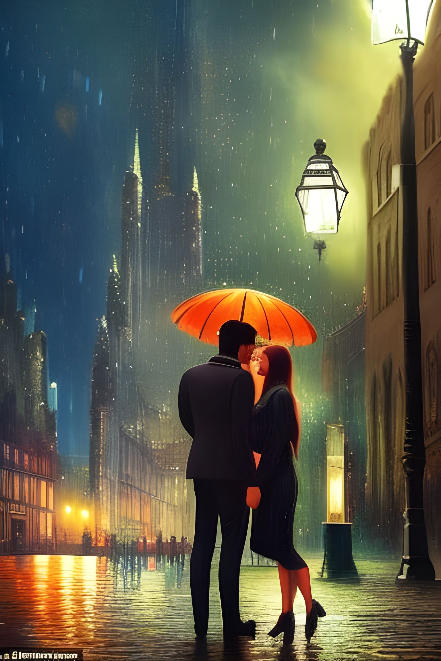 Under one umbrella - AI Generated Artwork - NightCafe Creator