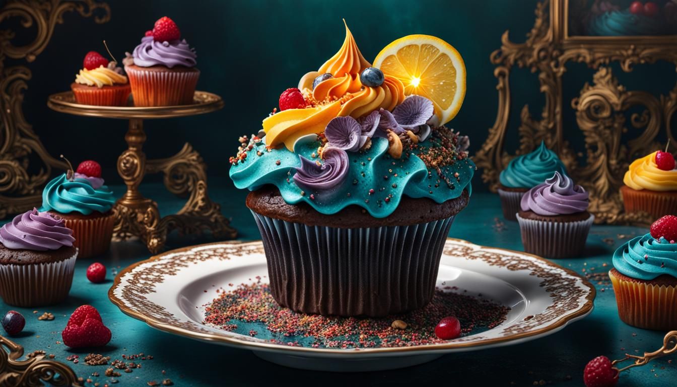 Colourful Cupcakes  by @Charlotte